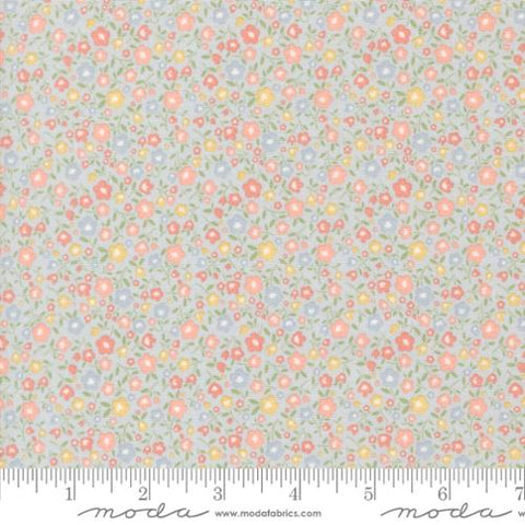 blue, Handmade Sweetness Collection Bitty Blossoms Cotton Fabric 31791