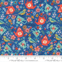 Julia Collection Tea Time Cotton Fabric 11921 blue