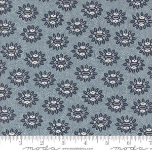 Blue, Larking Collection Florals Cotton Fabric 24632