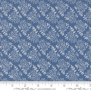 blue, Larking Collection Petal Cotton Fabric 24633