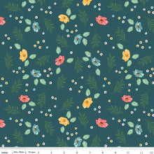 Melody Collection Flower Fields Cotton Fabric C15142 blue