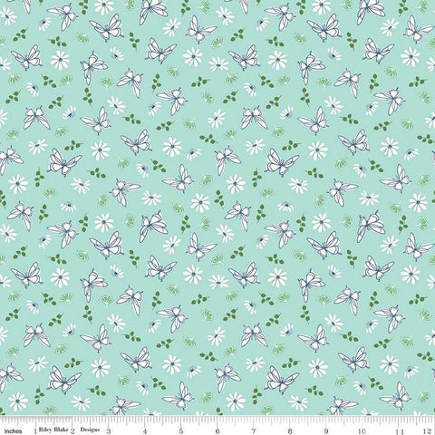 Melody Collection FlutterCotton Fabric C15143 blue