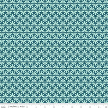 Melody Collection Leaves Cotton Fabric C15145 blue