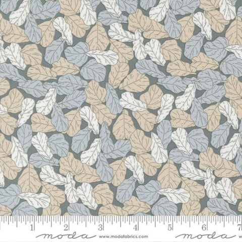 blue, Potted Collection Leaf Blenders Cotton Fabric 26144