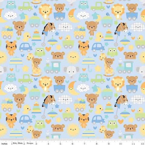 Special Delivery Collection Cotton Fabric C15280 blue
