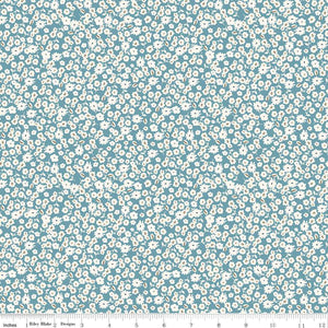 Spring Gardens Collection Blossoms Cotton Fabric C14113 blue