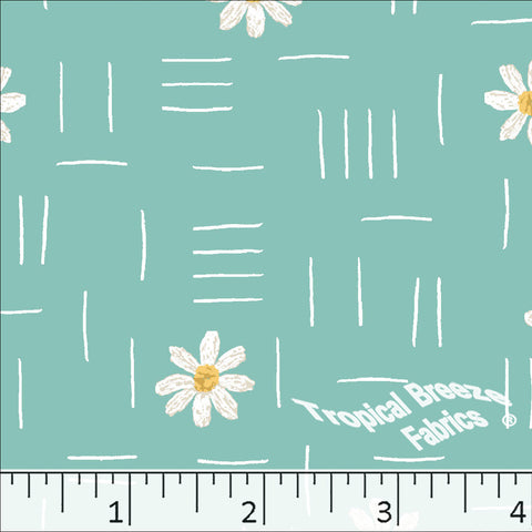 blue, Standard Weave Poly Cotton Fabric 6315