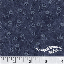 Standard Weave Poly Cotton Rosebud Fabric 5977 blue