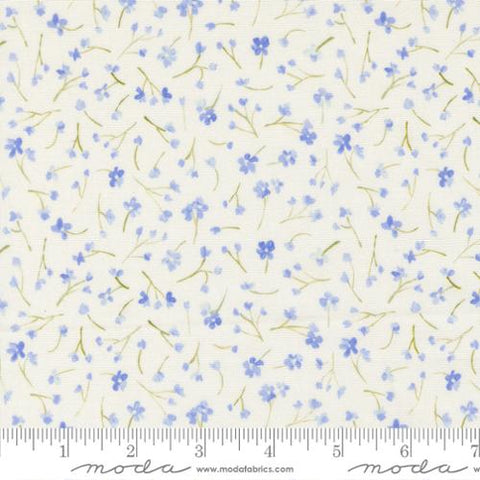 blue, Sweet Cecily Collection Forget Me Not Ditsy Cotton Fabric 24644
