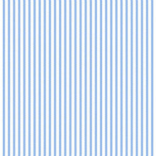 Blue, Ticking Stripe Cotton Flannel Fabric 6215