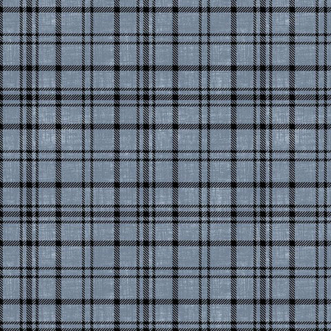 blue, Timberland Trails Collection Plaid Cotton Fabric 45609