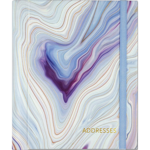Blue Agate Large address book