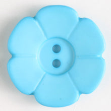 Blue flower button