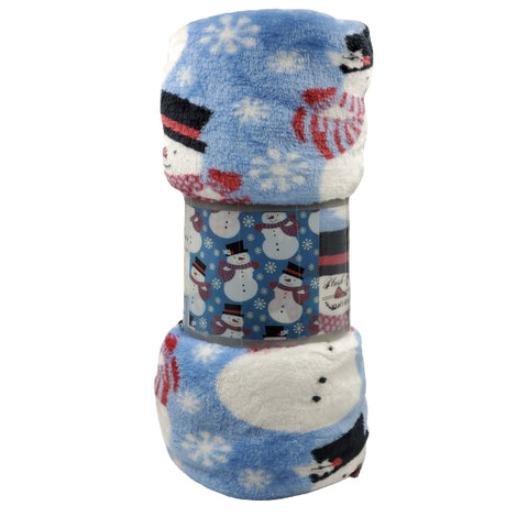 Snowman blanket