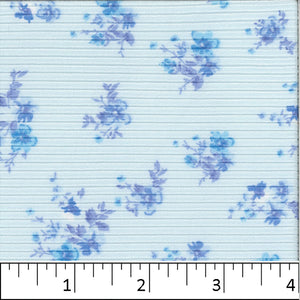Elsa Rib Knit Fabric FA14499 blue