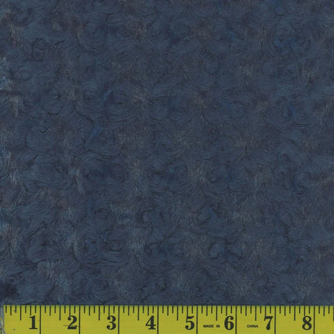 blue mirage, Rose Plush Polar Fleece Fabric