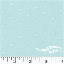 Embossed Swiss Dot Polyester Knit Fabric 32323 blue mist