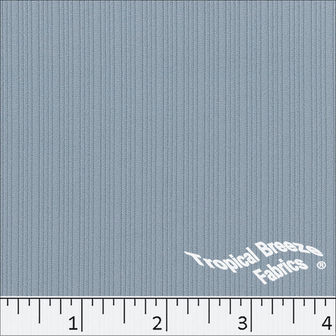 blue mist, Ideal Rib Knit Polyester Fabric 32351