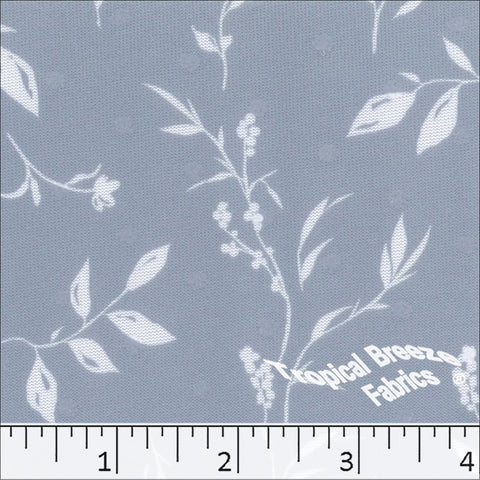 blue mist, Swiss Dot Knit Print Fabric 573612