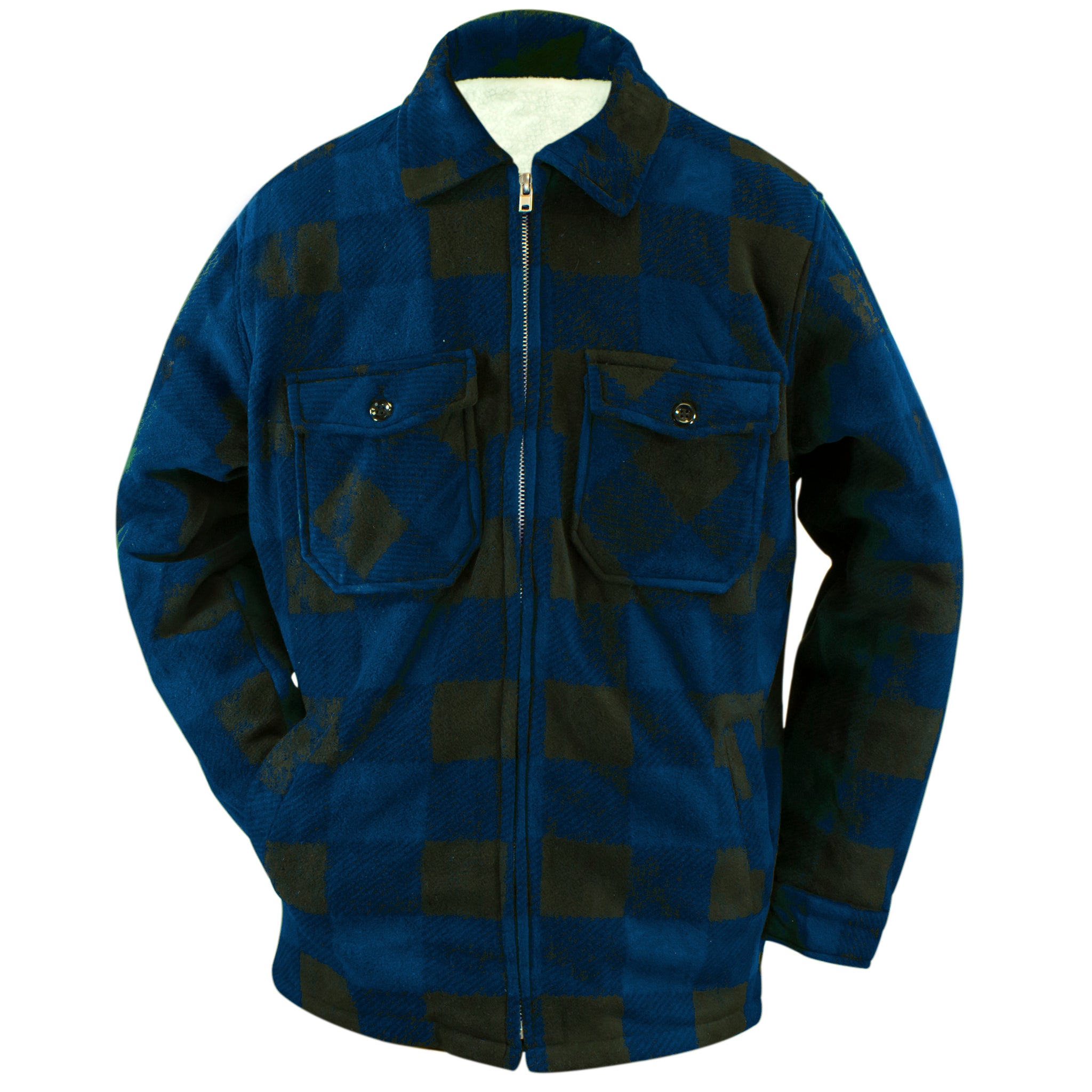 Cozy Paradise Plaid Jacket in Navy • Impressions Online Boutique