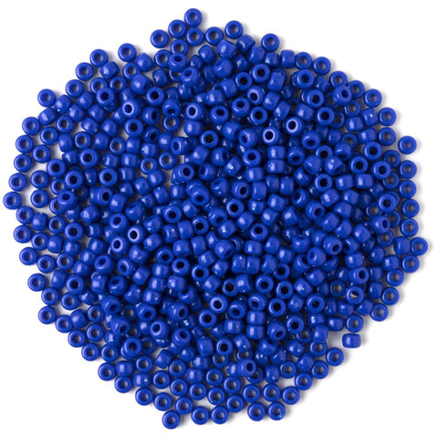 Blue pony beads