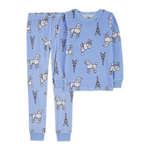 Girls' 2-Piece Fleece PJ Set 3R85 blue poodle