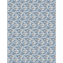 Small blue floral fabric