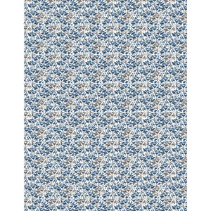 Small blue floral fabric