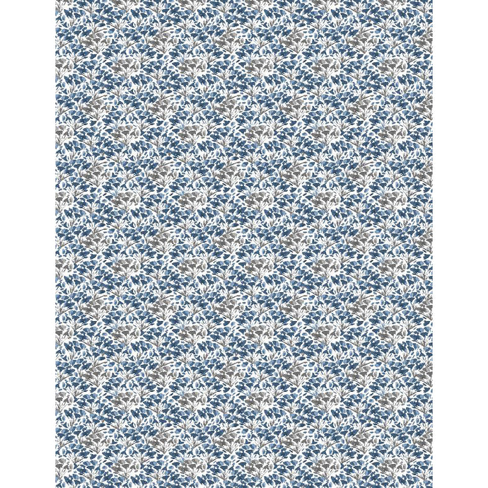 Small blue floral fabric