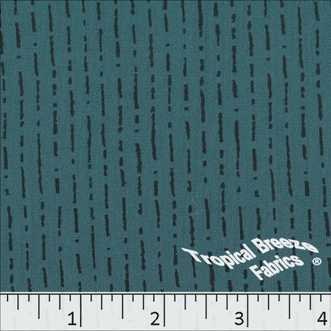blue teal, Yoryu Polyester Print Fabric 048627