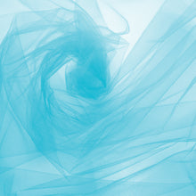 Blue tulle fabric