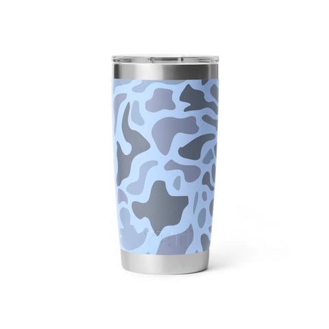 Blue Camo Yeti Rambler 20 oz Travel Tumbler