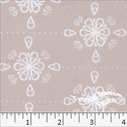 Stretch Crepe Raindrop Print Polyester Fabric Blush