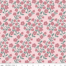 Buds and Butterflies Collection Trailing Bliss Cotton Fabric C15351 blush