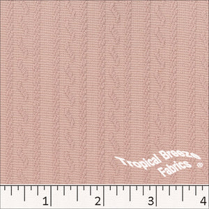 blush, Mini Cable Knit Dress Fabric 32352