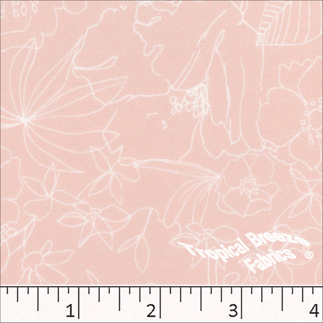 Quick Dry Stretch Crepe Print 04440 blush