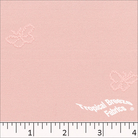 blush, Swiss Butterfly Knit Polyester Fabric 323611
