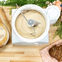 Bosch mixer in use mixing dough