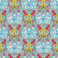 Fancy Glass Cotton Fabric Collection 29 bouquets