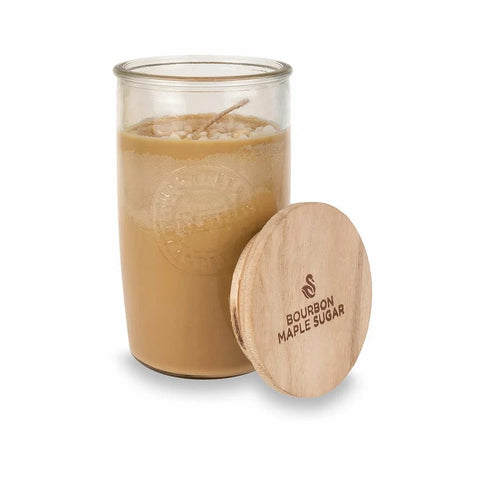 Bourbon Maple Sugar Logo Jar Candle