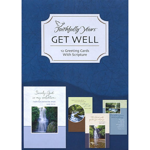 Faithfully Yours Waterscapes Boxed Get Well Cards