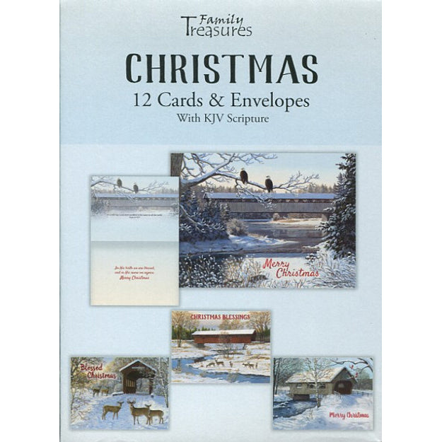 Covered Bridges Christmas Boxed Cards FT22439