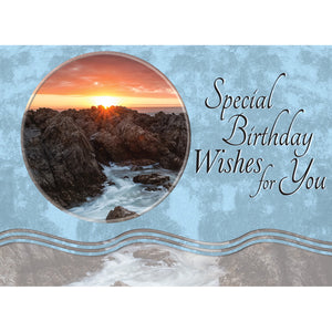 FT boxed birthday greeting card ocean view