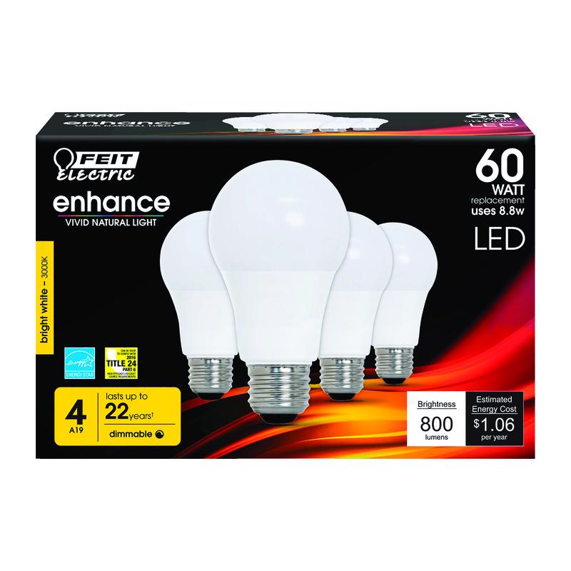 V-TAC E27 LED bulb - 8.5 watts - 3000K Warm white - Replaces 60 watts