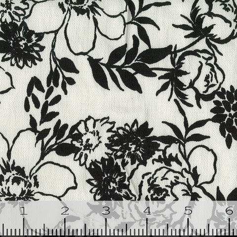 Brooklyn Large Floral Knit Print Fabric FA15719