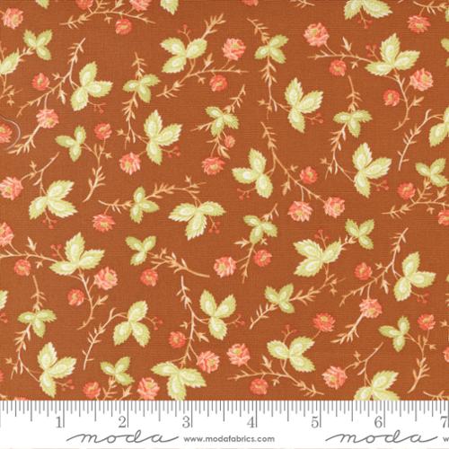 Cinnamon and Cream Collection Autumn Stems Cotton Fabric brown