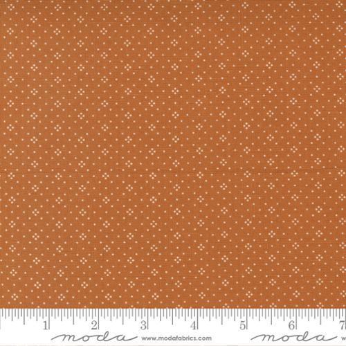 Cinnamon and Cream Collection Eyelet Cotton Fabric brown