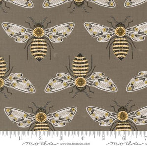 brown, Bee Garden Collection Novelty Bees Cotton Fabric 48411