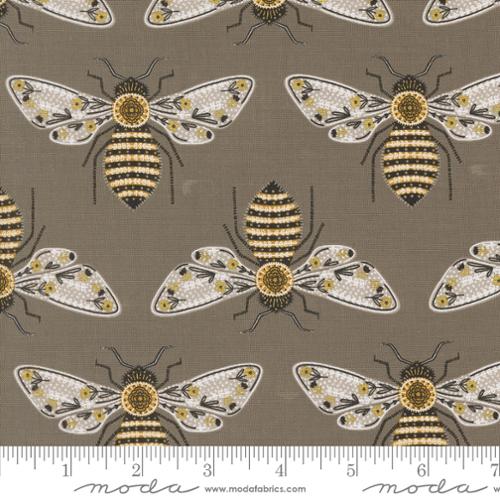 brown, Bee Garden Collection Novelty Bees Cotton Fabric 48411