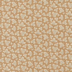 Chateau De Chantilly Collection Leaf Blenders Cotton Fabric 13946 brown